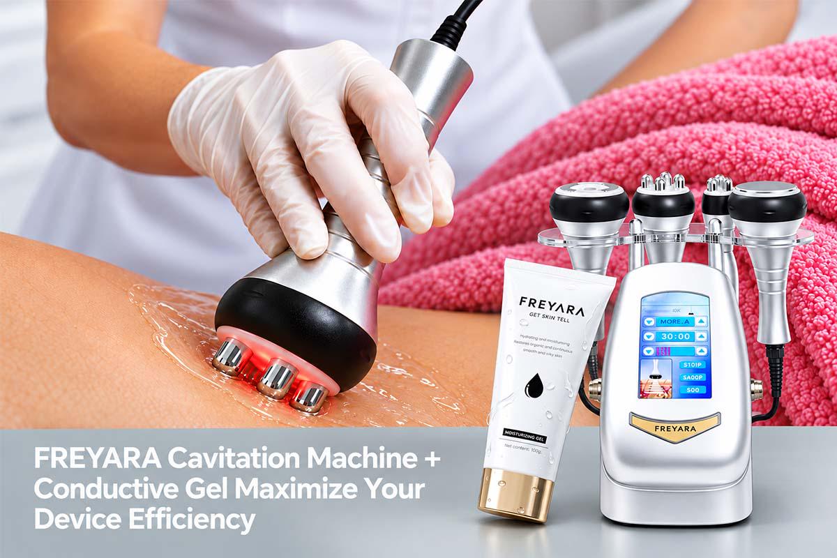 FREYARA 40K Cavitation Machine + Conductive Gel: The Perfect Pair for Your At-Home Body Care Routine